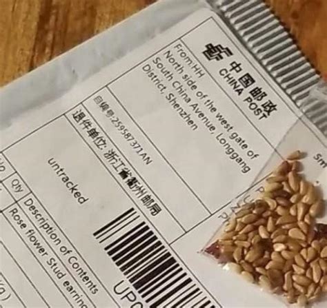 what are the china seeds in the mail
